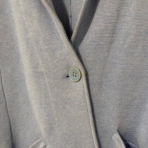 Talbots Periwinkle Knit Single-Button Blazer - Picture 3 of 4